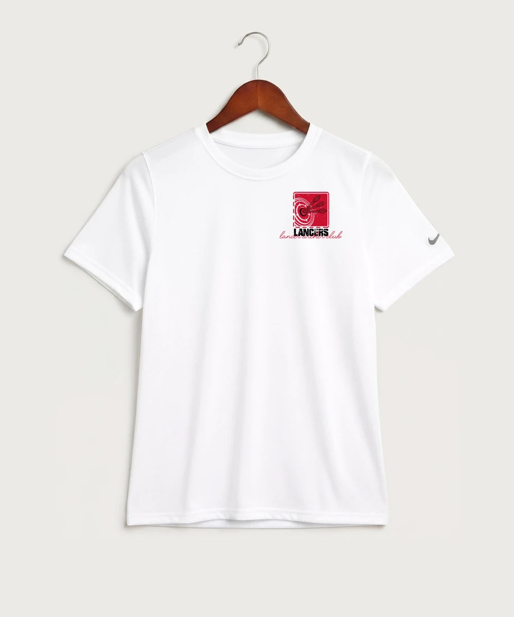 Lancer Archer Club Archery Team Store - White Nike Youth Swoosh Sleeve rLegend Tee NKDX8787