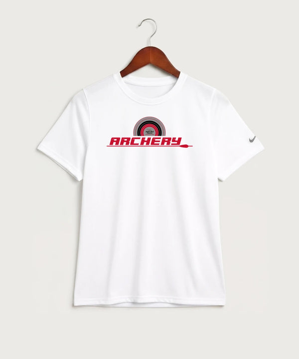 Heart Shot Ministry Archery Team Store - White Nike Youth Swoosh Sleeve rLegend Tee NKDX8787