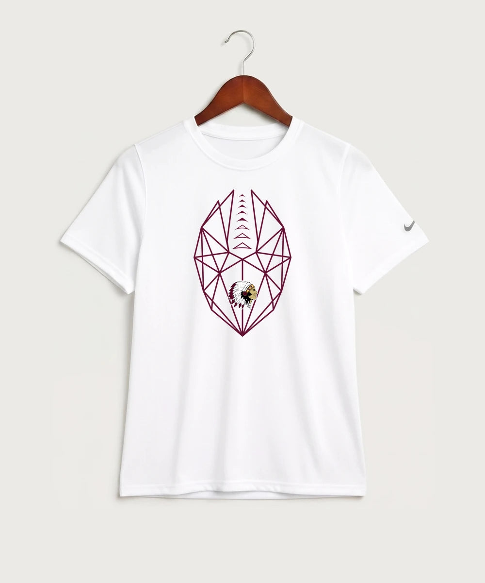 Stockton High School Football - White Nike Youth Swoosh Sleeve rLegend Tee NKDX8787