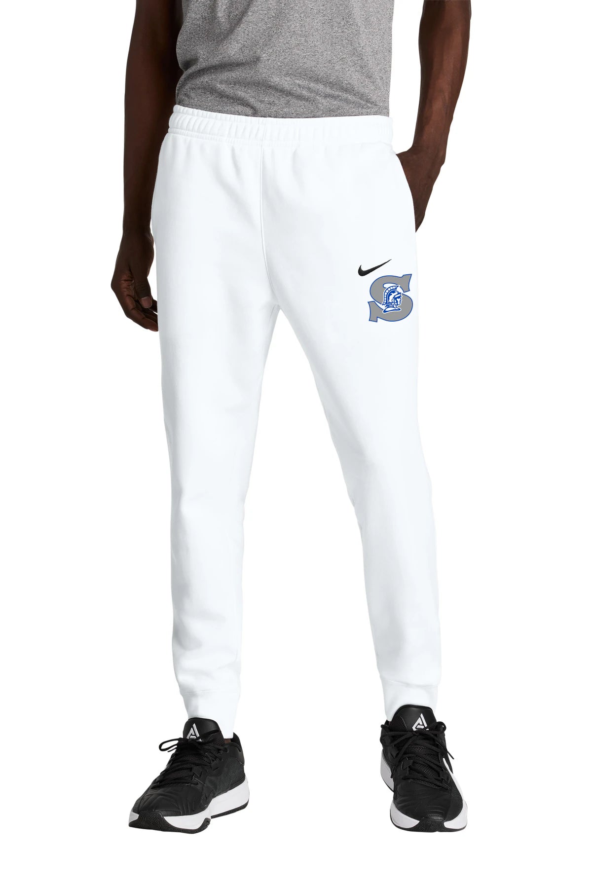 Green Bay Southwest High School Volleyball (Girls) - White Nike Club Fleece Jogger NKHM8045