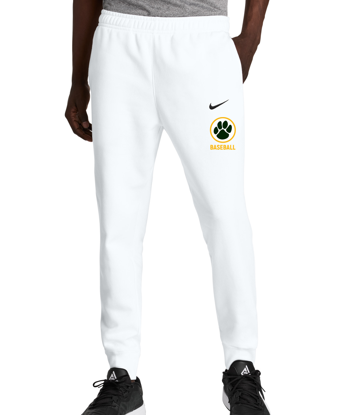 Ashwaubenon High School Baseball (Boys) - White Nike Club Fleece Jogger NKHM8045