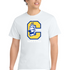Clearview High School track_field - White Port & Co Core Cotton Tee. PC54