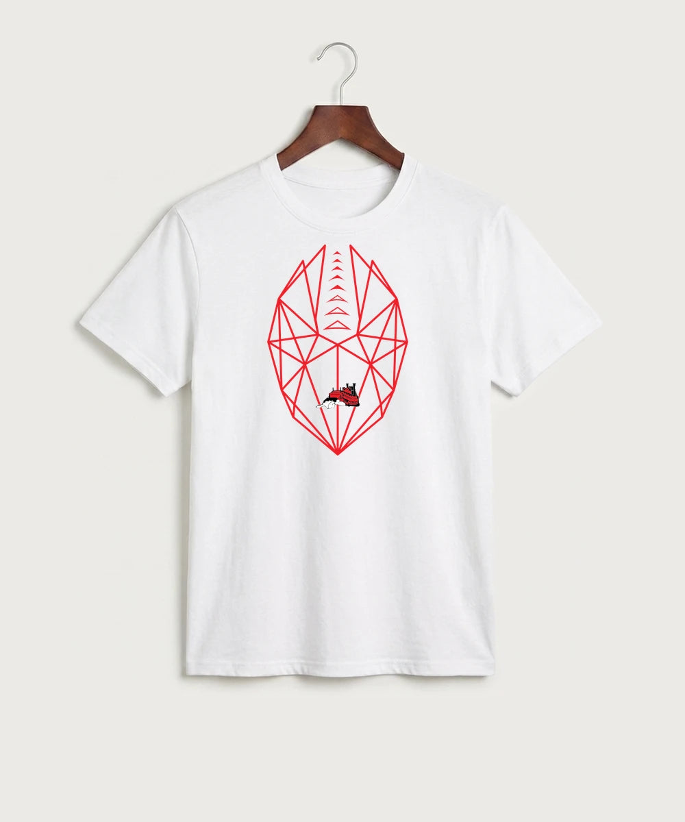 Fulton High School Football (Boys) - White Port & Co Core Cotton Tee. PC54