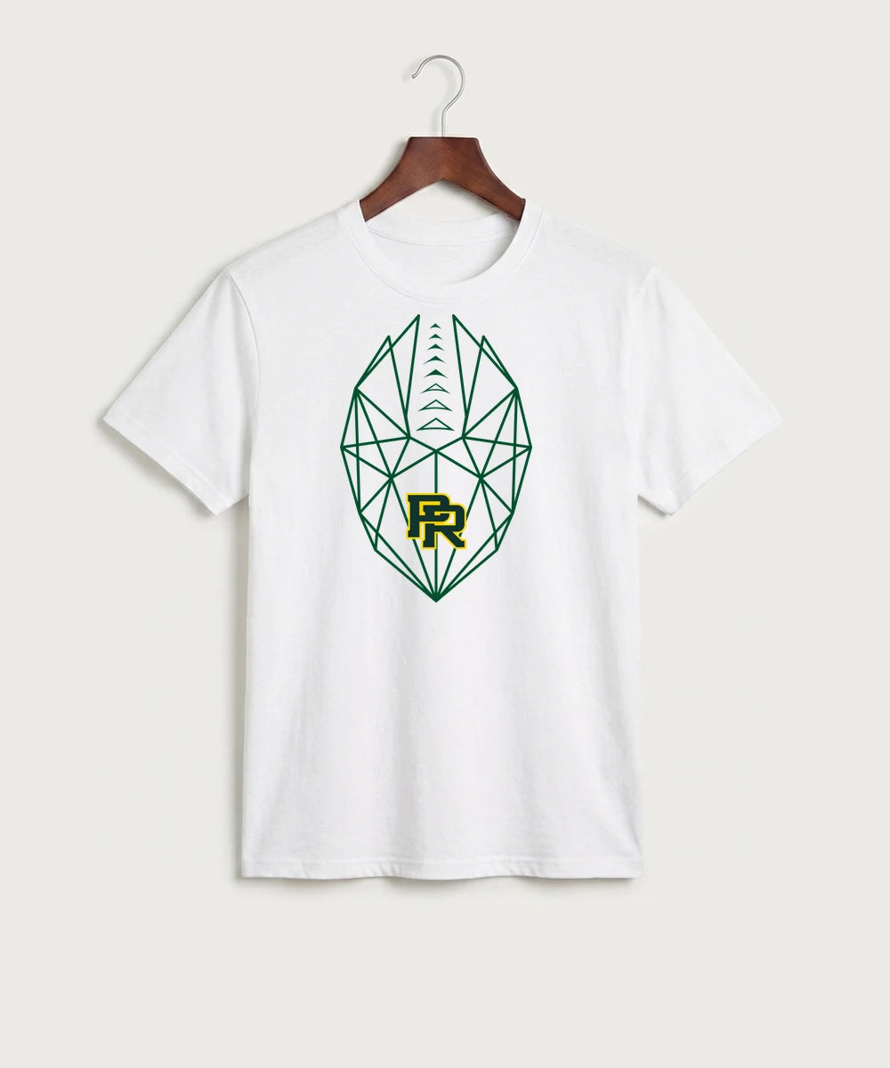 Proctor High School Football (Boys) - White Port & Co Core Cotton Tee. PC54