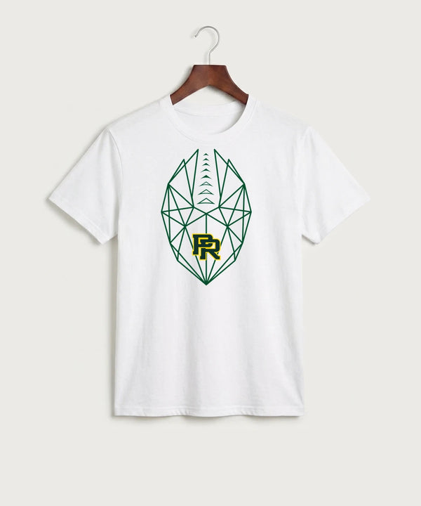 Proctor High School Football (Boys) - White Port & Co Core Cotton Tee. PC54