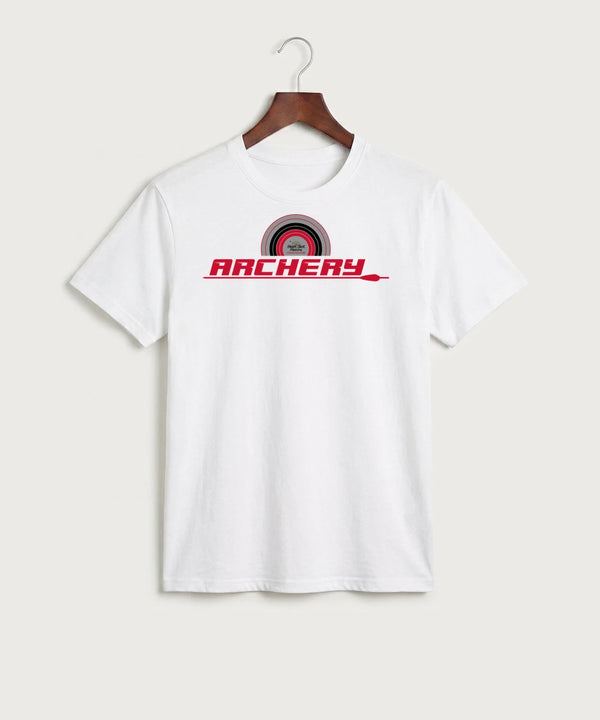 Heart Shot Ministry Archery Team Store - White Port & Co Core Cotton Tee. PC54
