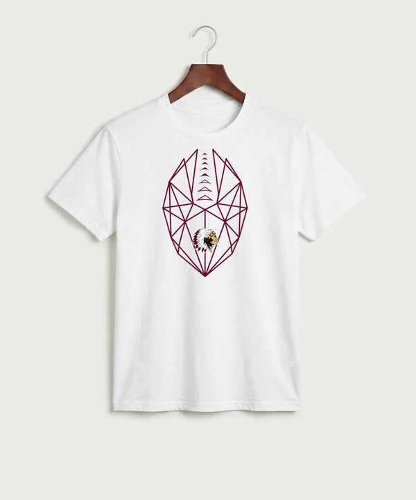 Stockton High School Football - White Port & Co Core Cotton Tee. PC54