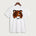 Browerville Public High School Athletics Coed - White Port & Co Core Cotton Tee. PC54