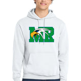 Maple River High School hockey_boys - White Port & Co Core Fleece Pullover Hooded Sweatshirt. PC78H
