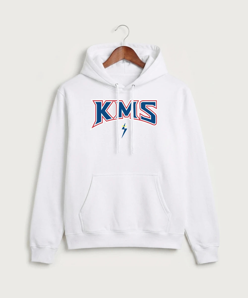 Kerkhoven-Murdock-Sunburg High School Football (Boys) - White Port & Co Core Fleece Pullover Hooded Sweatshirt. PC78H