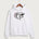 Triton High School Volleyball (Girls) - White Port & Co Core Fleece Pullover Hooded Sweatshirt. PC78H