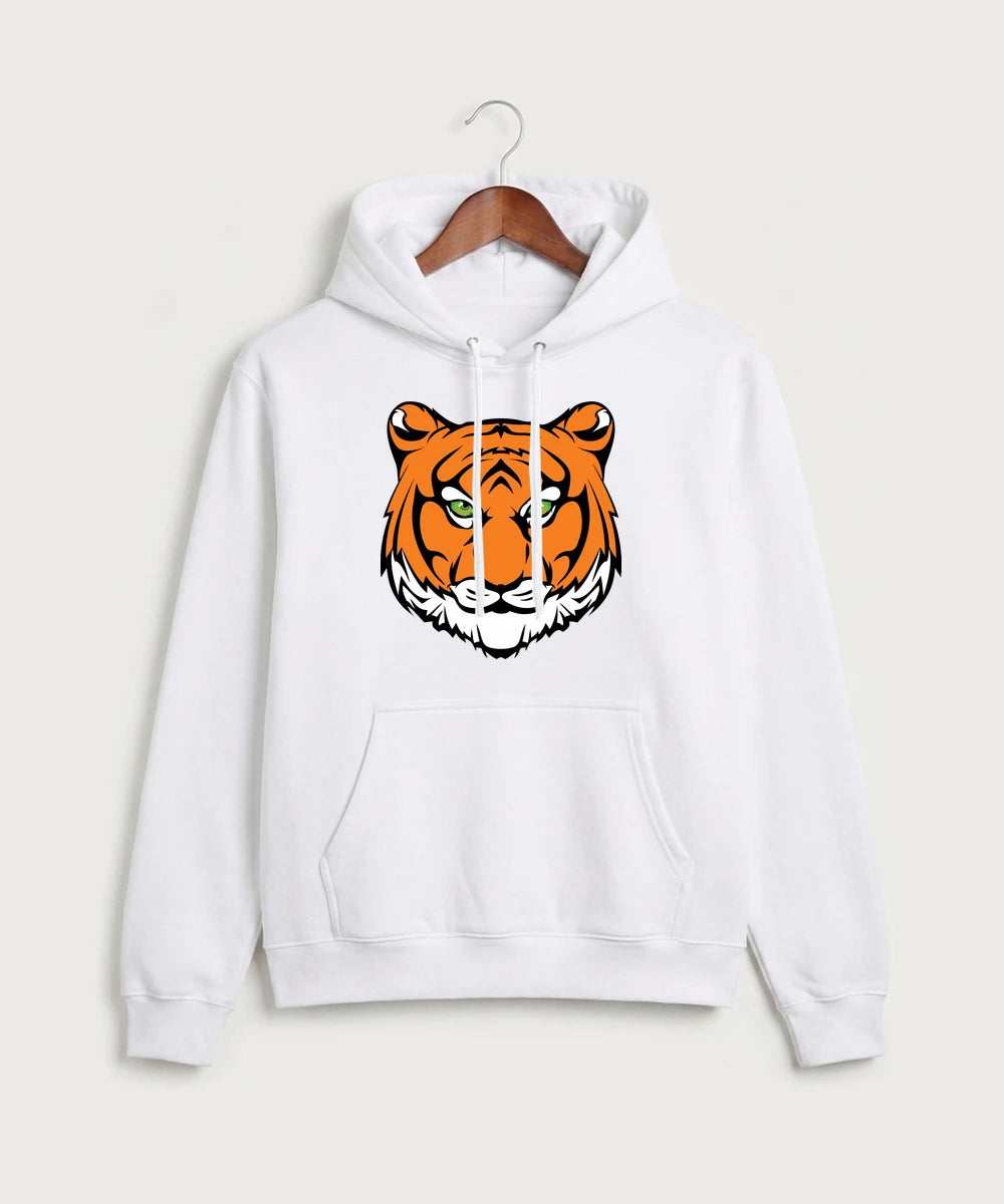 Princeton High School Football (Boys) - White Port & Co Core Fleece Pullover Hooded Sweatshirt. PC78H