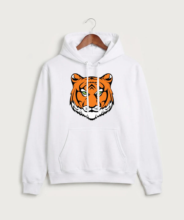 Princeton High School Football (Boys) - White Port & Co Core Fleece Pullover Hooded Sweatshirt. PC78H