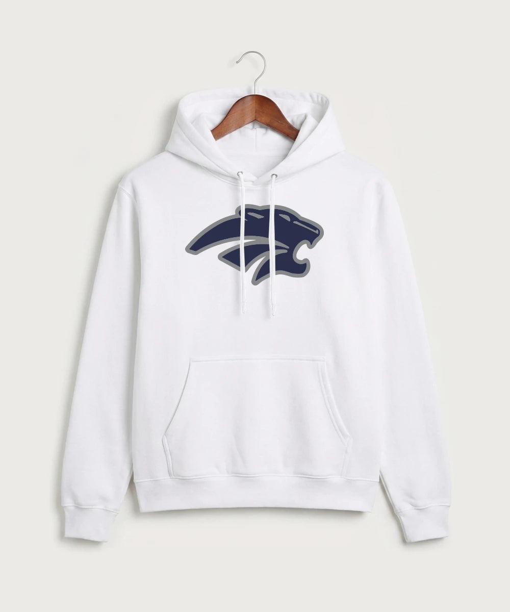 Zumbrota Mazeppa High School Volleyball (Girls) - White Port & Co Core Fleece Pullover Hooded Sweatshirt. PC78H