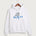 Long Prairie Grey Eagle High School Football (Boys) - White Port & Co Core Fleece Pullover Hooded Sweatshirt. PC78H