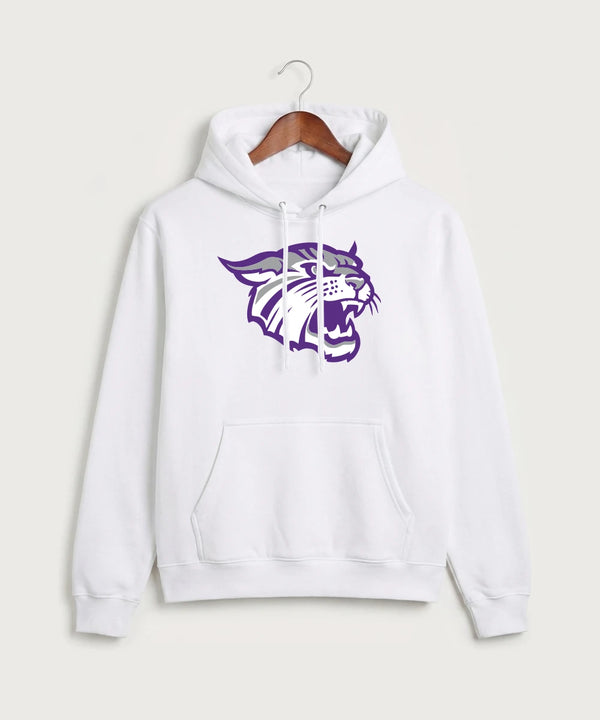 Goodhue High School Volleyball (Girls) - White Port & Co Core Fleece Pullover Hooded Sweatshirt. PC78H