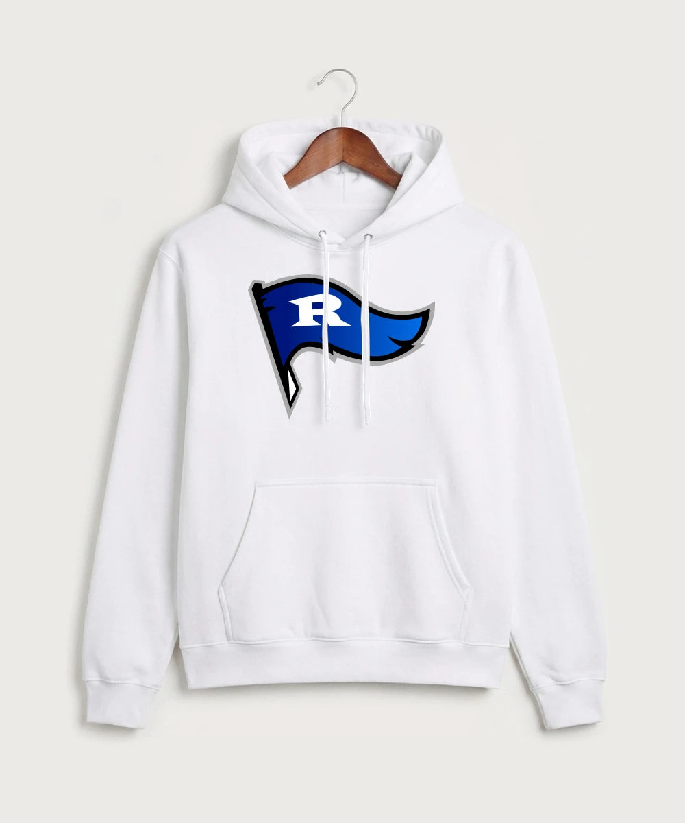 Red Lake County Central Football (Boys) - White Port & Co Core Fleece Pullover Hooded Sweatshirt. PC78H