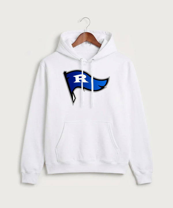 Red Lake County Central Football (Boys) - White Port & Co Core Fleece Pullover Hooded Sweatshirt. PC78H