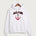 Alden-Conger-Glenville Emmons High School Football (Boys) - White Port & Co Core Fleece Pullover Hooded Sweatshirt. PC78H
