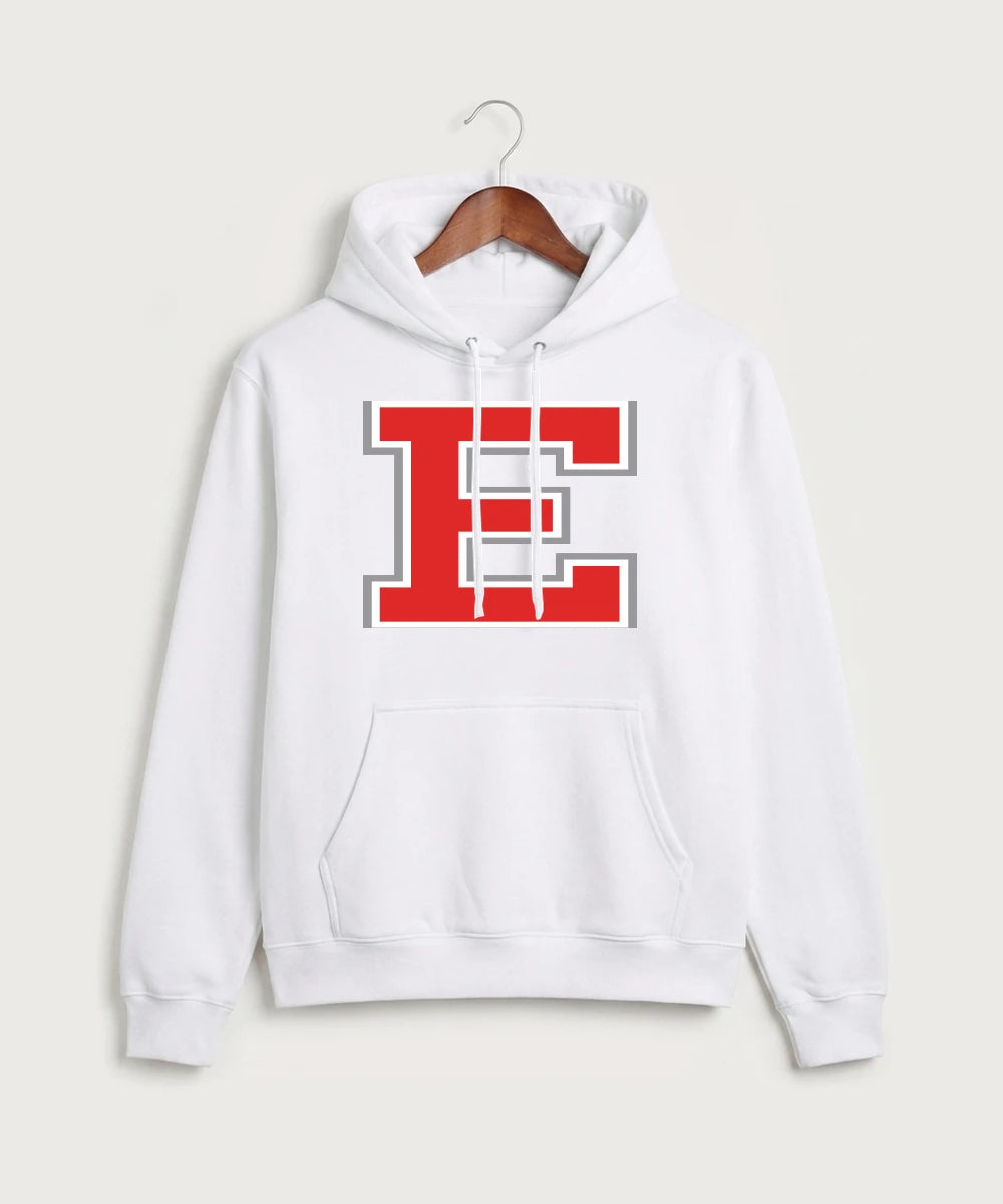 Duluth East High School Cheer (Coed) - White Port & Co Core Fleece Pullover Hooded Sweatshirt. PC78H