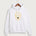 Le-Win Football - White Port & Co Core Fleece Pullover Hooded Sweatshirt. PC78H