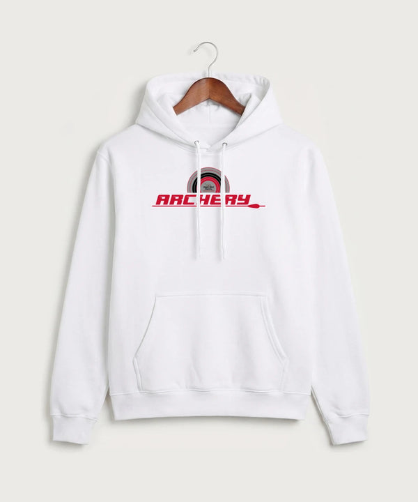 Heart Shot Ministry Archery Team Store - White Port & Co Core Fleece Pullover Hooded Sweatshirt. PC78H