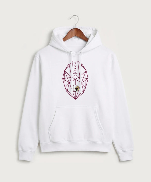 Stockton High School Football - White Port & Co Core Fleece Pullover Hooded Sweatshirt. PC78H