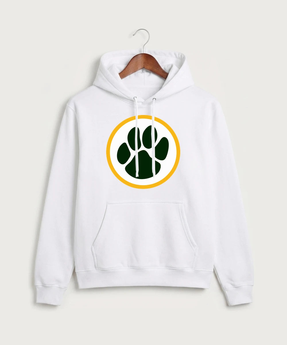 Ashwaubenon High School Football (Boys) (Sandbox) - White Port & Co Core Fleece Pullover Hooded Sweatshirt. PC78H