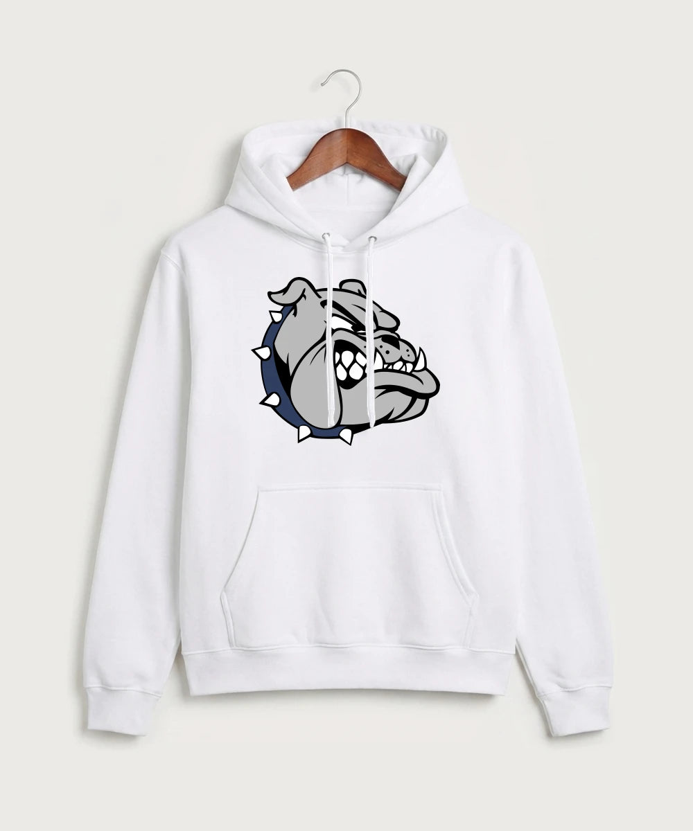 Sargent County High School Football (Boys) - White Port & Co Core Fleece Pullover Hooded Sweatshirt. PC78H