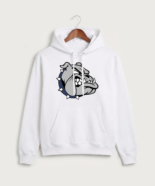 Sargent County High School Football (Boys) - White Port & Co Core Fleece Pullover Hooded Sweatshirt. PC78H