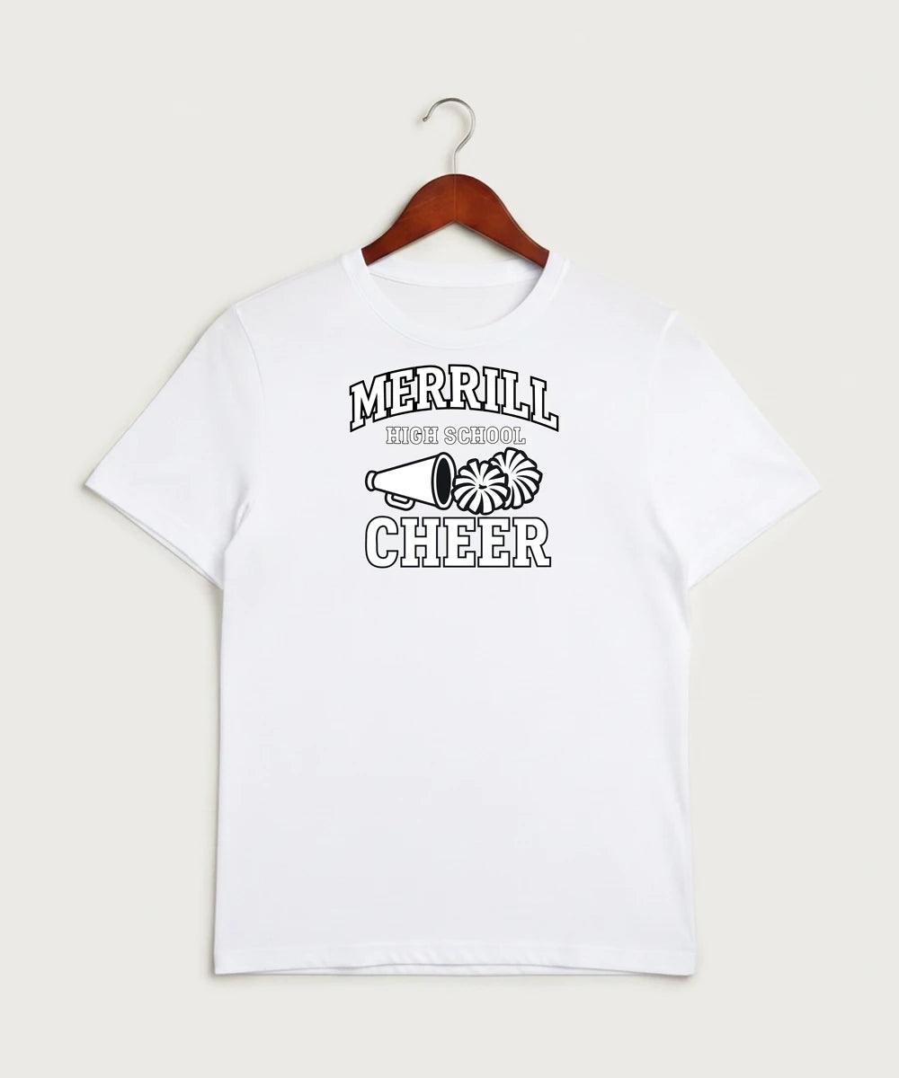 Merrill Dance and Cheer - White Sport-Tek PosiCharge Competitor Tee. ST350