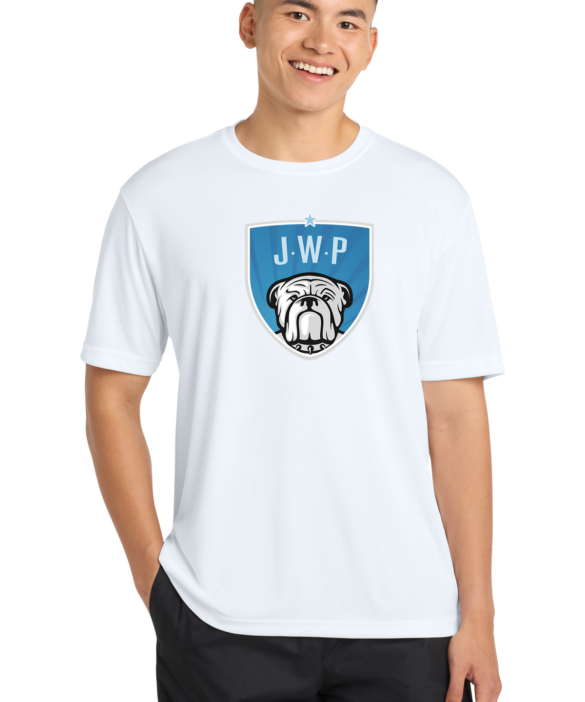 JWP Football - White Sport-Tek PosiCharge Competitor Tee. ST350