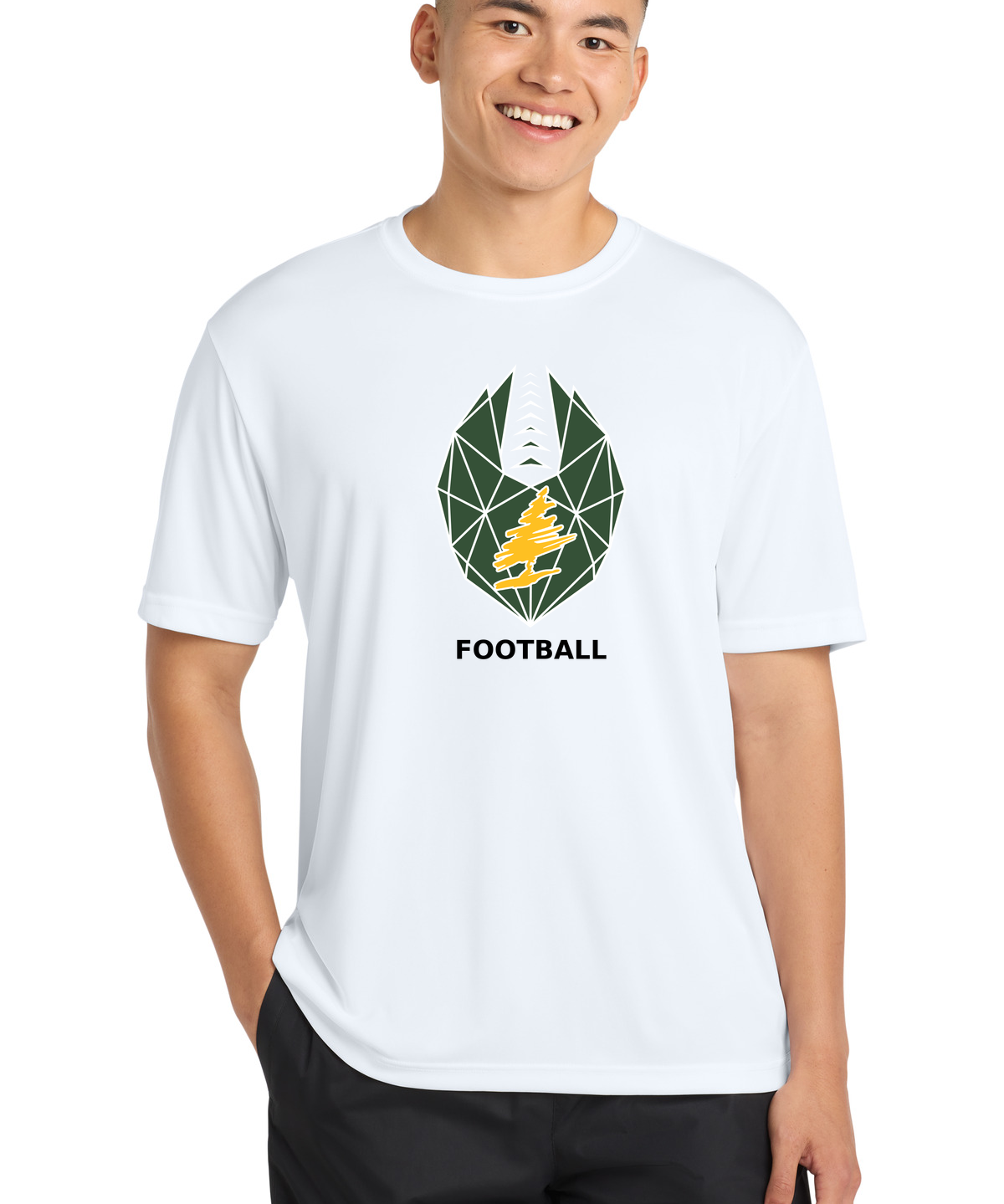 DC Everest Middle School Football — example store - White Sport-Tek PosiCharge Competitor Tee. ST350