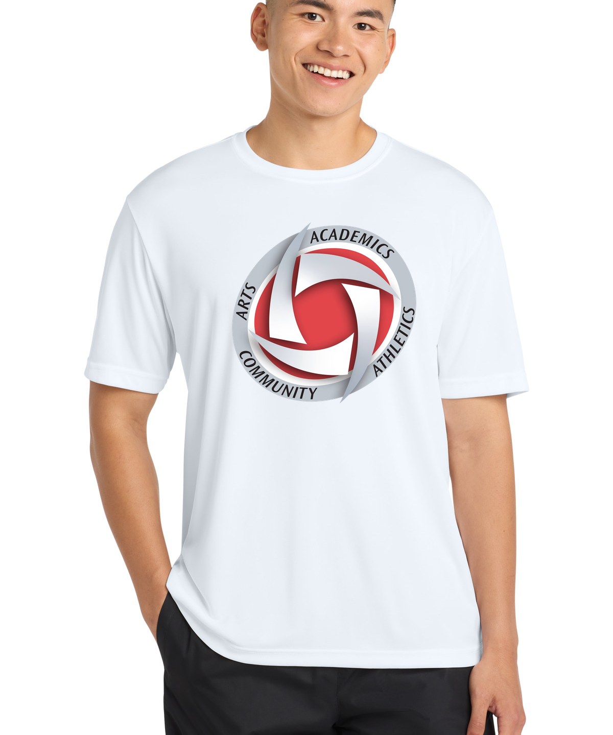 Houston Volleyball - White Sport-Tek PosiCharge Competitor Tee. ST350