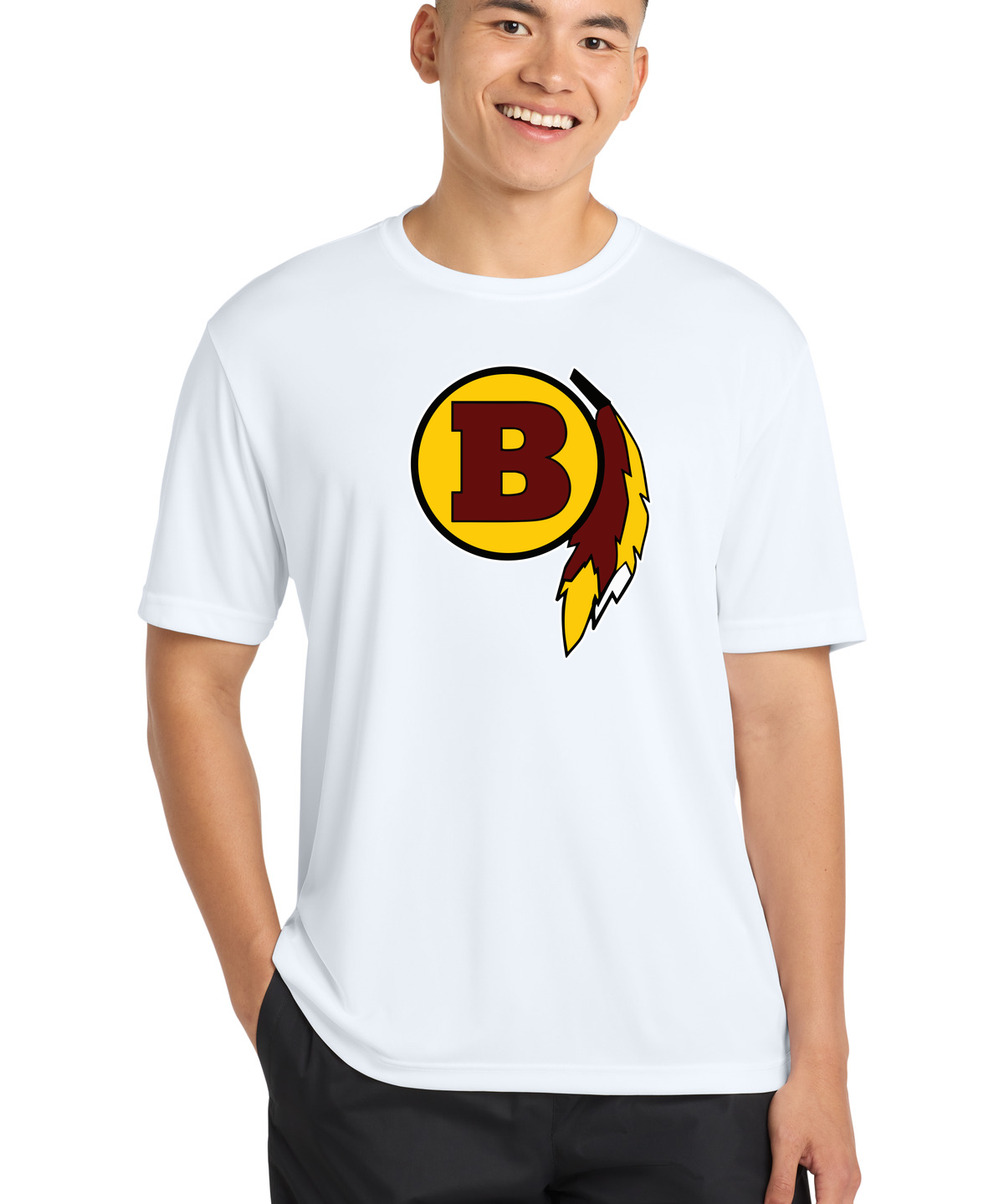 Benson Football - White Sport-Tek PosiCharge Competitor Tee. ST350