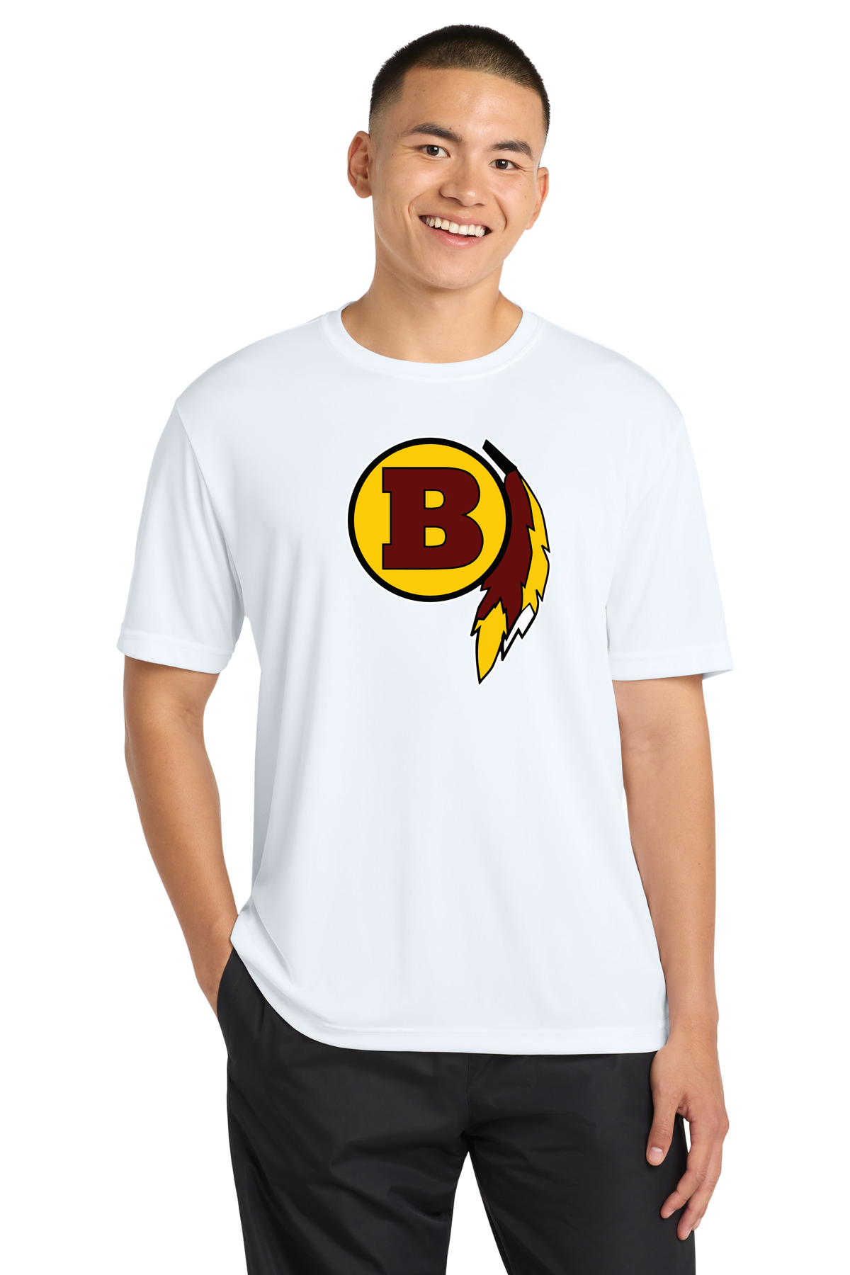 Benson Football - White Sport-Tek PosiCharge Competitor Tee. ST350