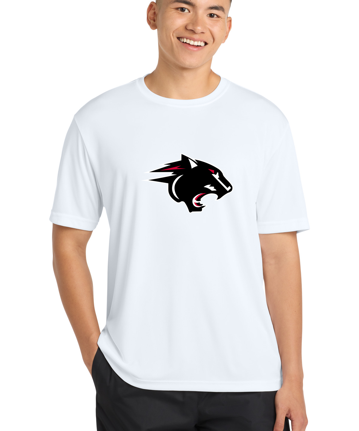 NRHEG Football - White Sport-Tek PosiCharge Competitor Tee. ST350