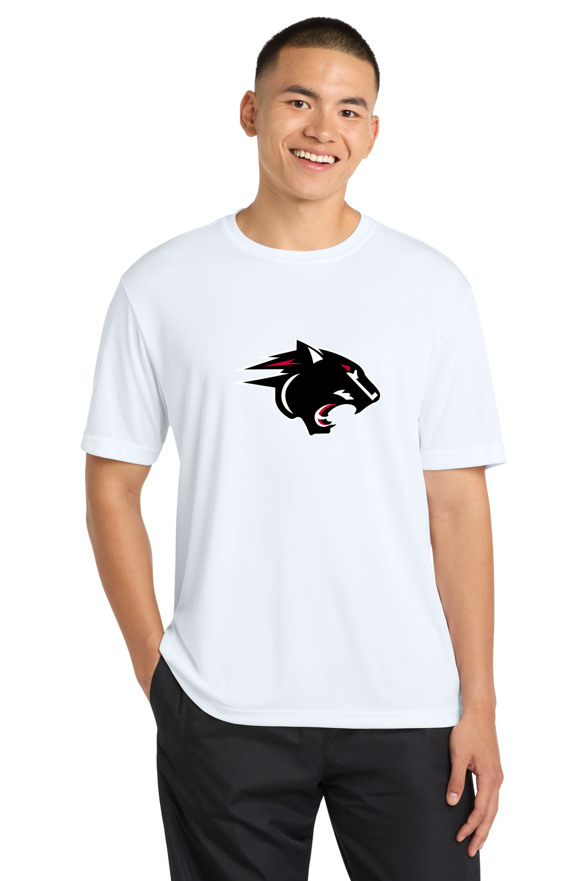 NRHEG Football - White Sport-Tek PosiCharge Competitor Tee. ST350