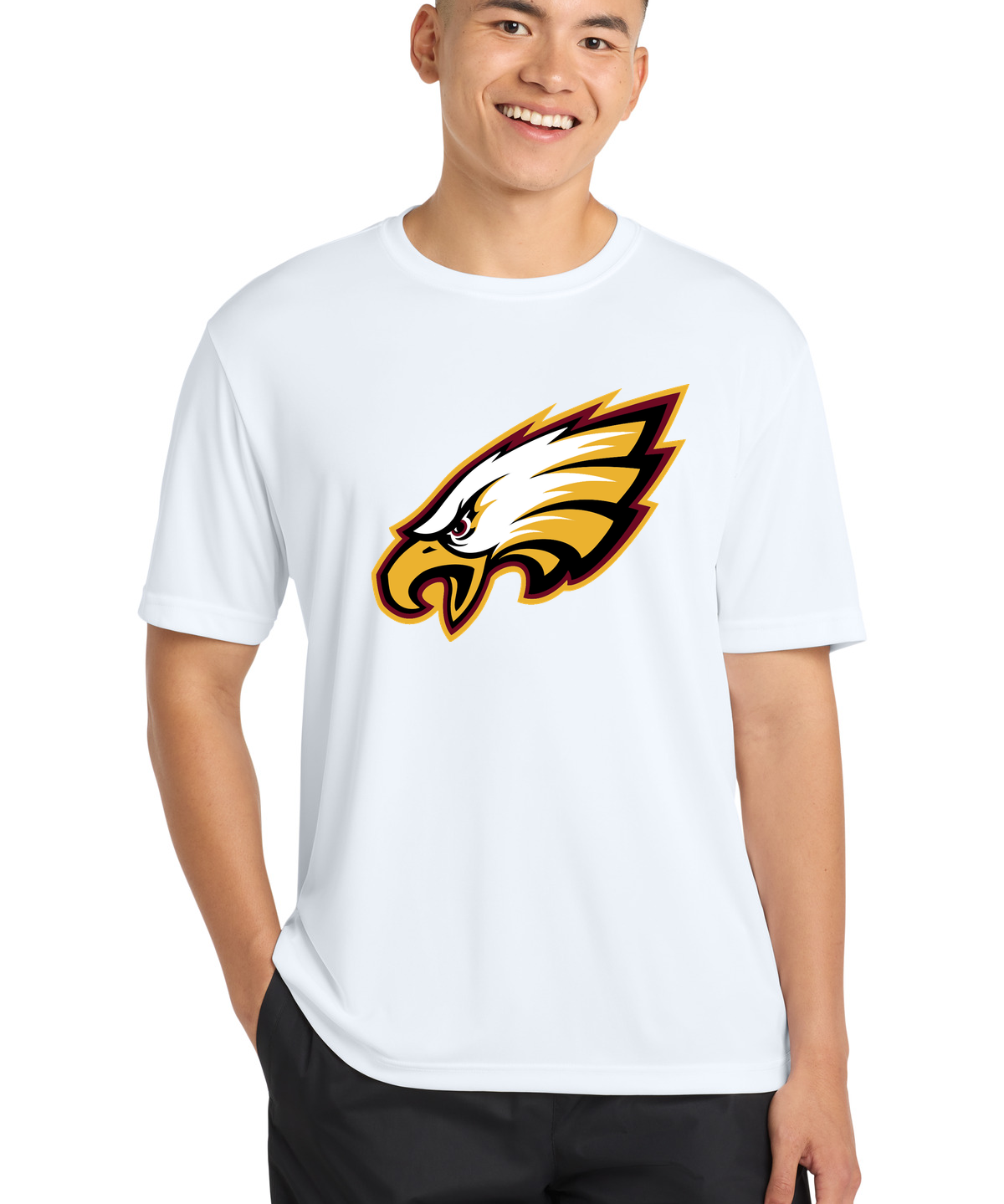 Dover-Eyota Football - White Sport-Tek PosiCharge Competitor Tee. ST350