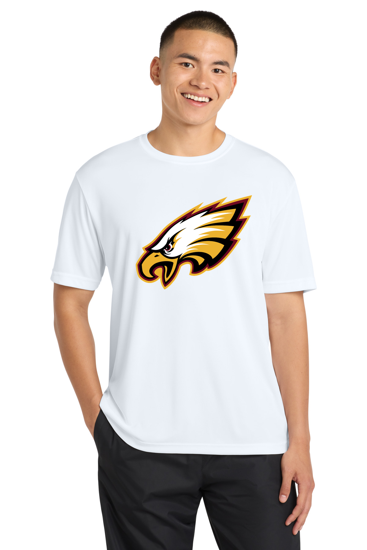 Dover-Eyota Football - White Sport-Tek PosiCharge Competitor Tee. ST350