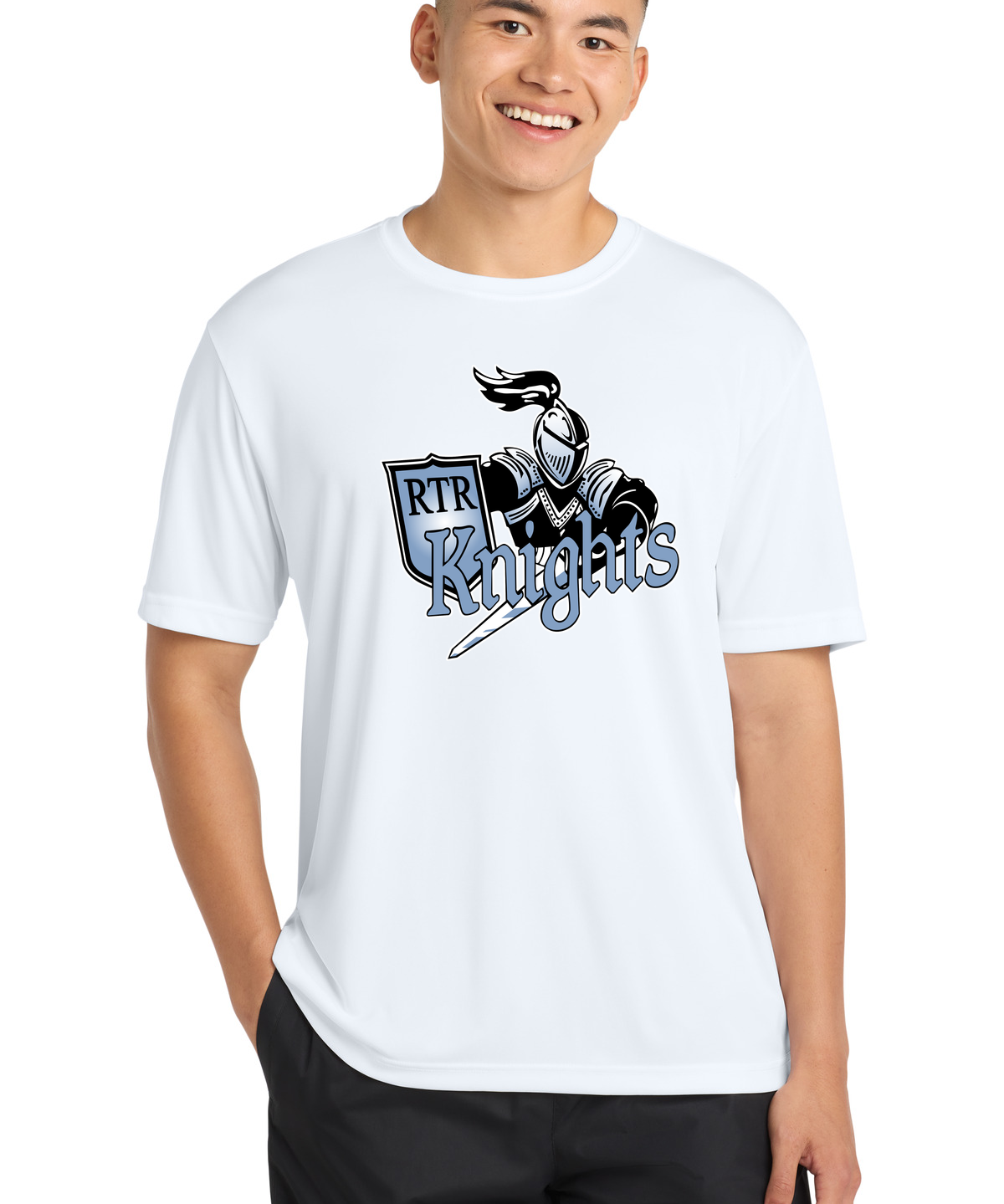 Russell-Tyler-Ruthton Football - White Sport-Tek PosiCharge Competitor Tee. ST350