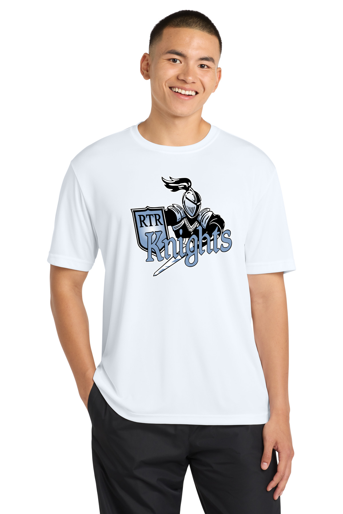 Russell-Tyler-Ruthton Football - White Sport-Tek PosiCharge Competitor Tee. ST350
