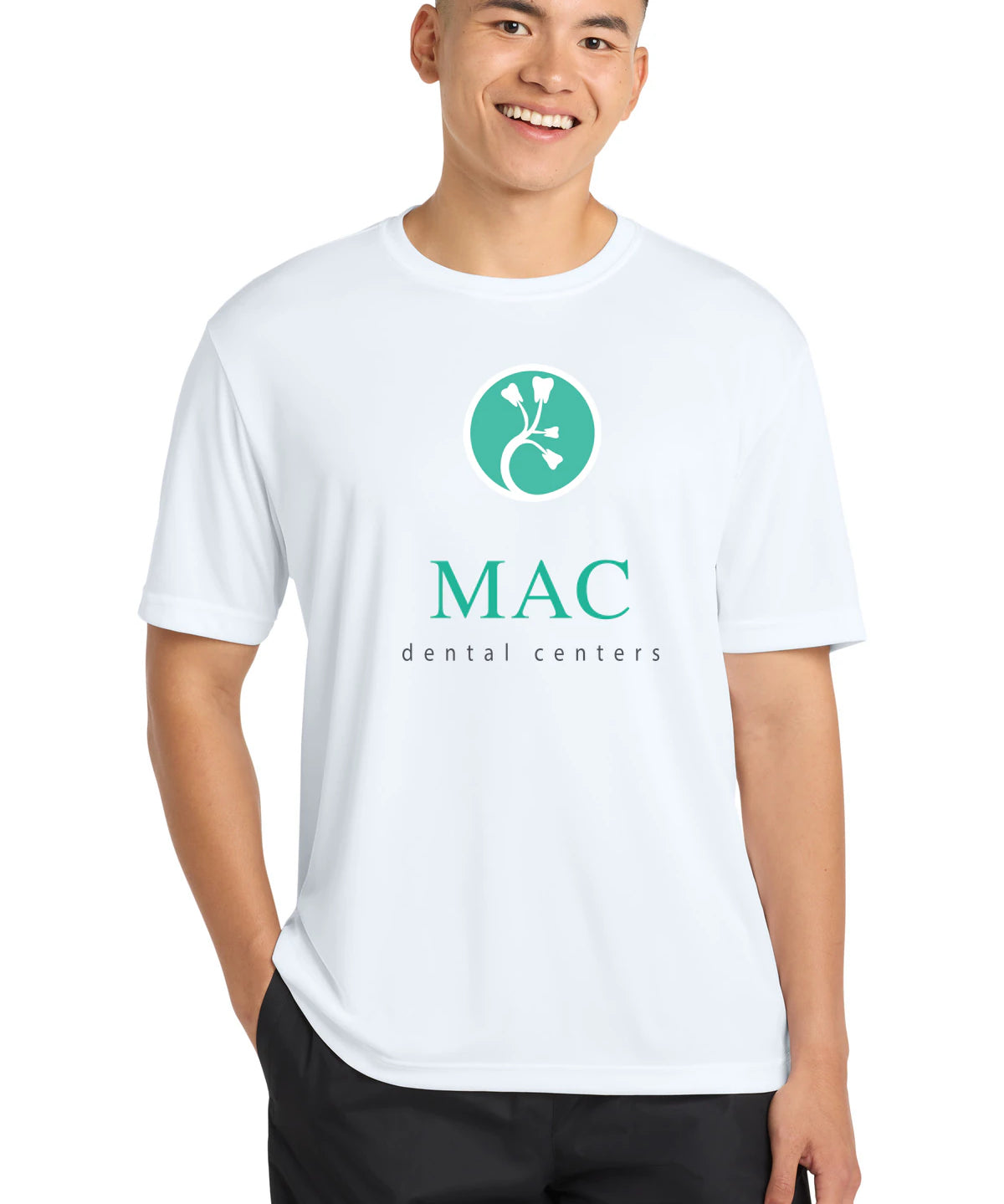Mac Dental Business - White Sport-Tek PosiCharge Competitor Tee. ST350