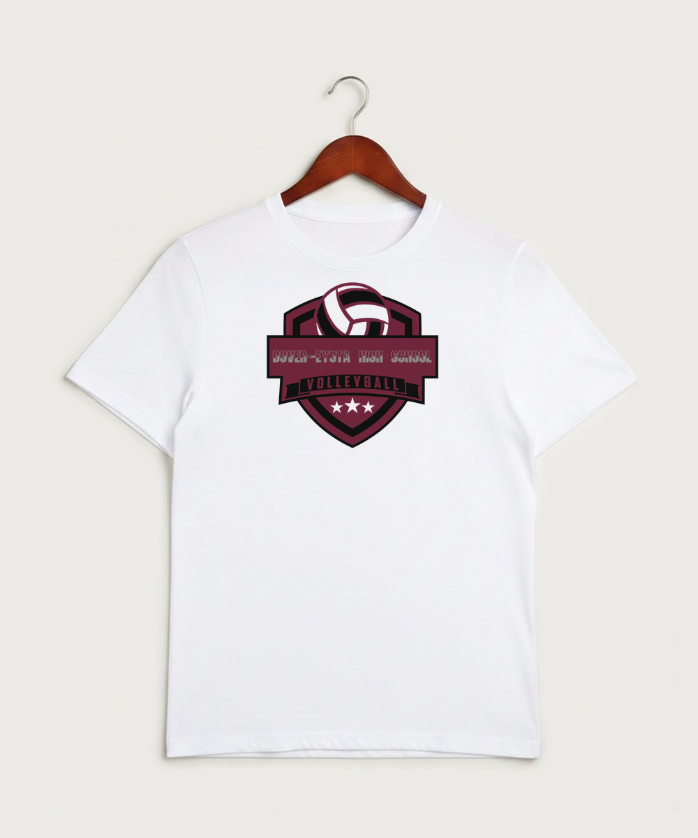 Dover-Eyota High School Volleyball (Girls) - White Sport-Tek PosiCharge Competitor Tee. ST350
