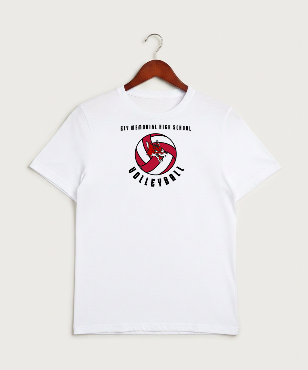 Ely Memorial High School Volleyball (Girls) - White Sport-Tek PosiCharge Competitor Tee. ST350
