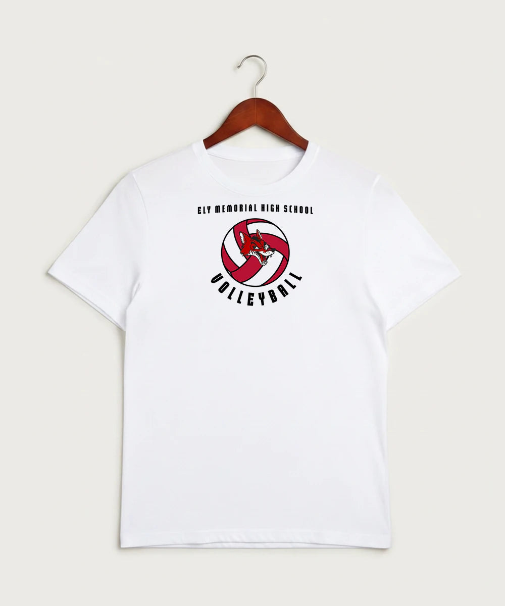 Ely Memorial High School Volleyball (Girls) - White Sport-Tek PosiCharge Competitor Tee. ST350