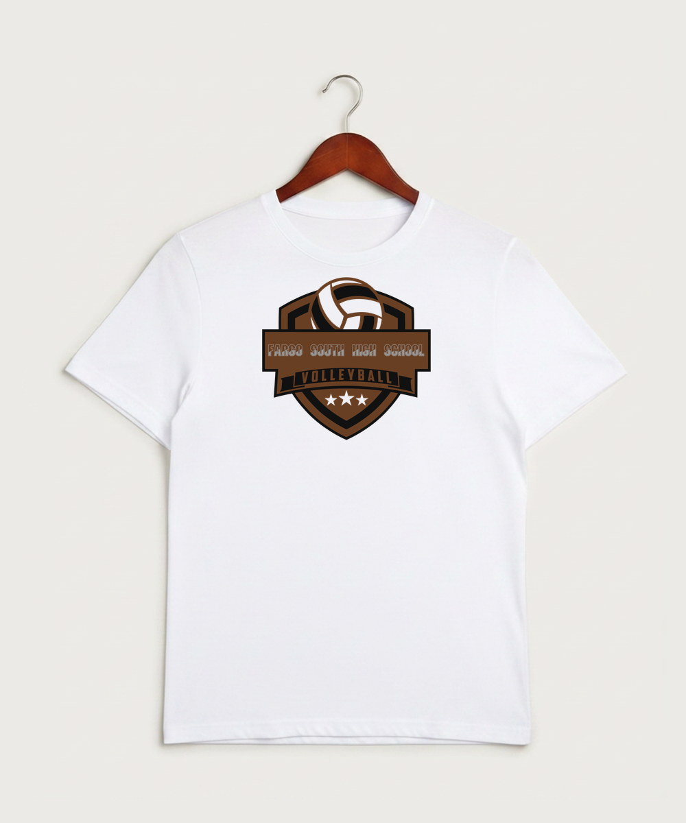 Fargo South High School Volleyball (Girls) - White Sport-Tek PosiCharge Competitor Tee. ST350