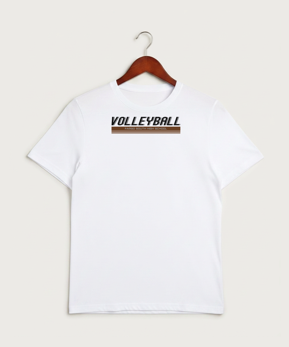 Fargo South High School Volleyball (Girls) - White Sport-Tek PosiCharge Competitor Tee. ST350