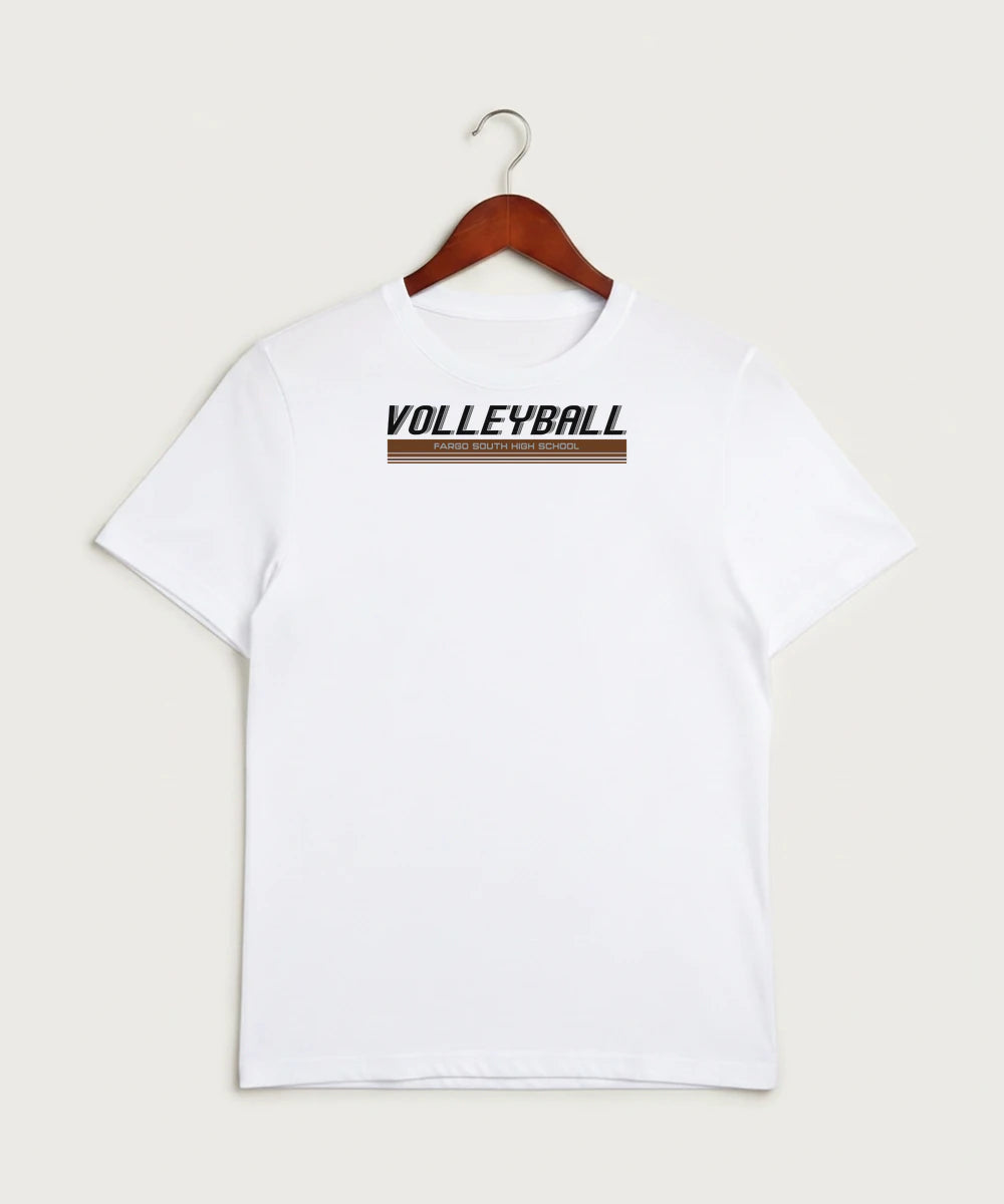 Fargo South High School Volleyball (Girls) - White Sport-Tek PosiCharge Competitor Tee. ST350