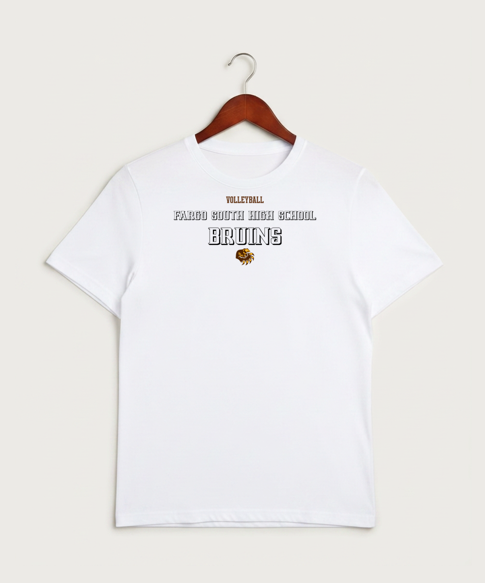 Fargo South High School Volleyball (Girls) - White Sport-Tek PosiCharge Competitor Tee. ST350